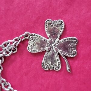 4 Leaf Clover Pendant With Chain By SILVER SPOON NWT